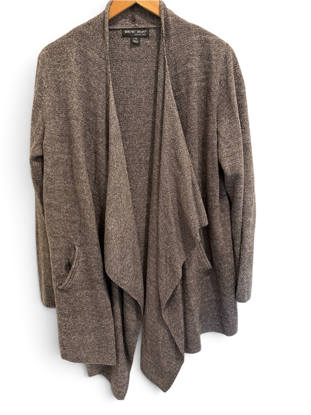Barefoot Dreams Cozychic Lite Draped Open-Front Cardigan